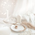 Talerz deserowo-śniadaniowy 20 cm - złote zdobienie okrągłe Talerz porcelanowy ze złotym zdobieniem deserowo-śniadaniowy 20 cm - złote zdobienie okrągłe nadzwyczajnie.mom — widok z