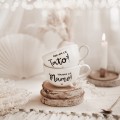Zestaw 2 białych filiżanek porcelanowych 250 ml ze spodkami - napisy Kocham Cię Mamo i Kocham Cię Tato ze złotym sercem dla rodziców na rocznicę ślubu Filiżanka porcelanowa ze złotym sercem filiżanek 250 ml - Kocham Cię Mamo, Kocham Cię Tato nadzwyczajnie.mom — widok z