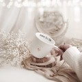 Biały kubek porcelanowy 300 ml - motyw złotego serca dla taty Kubek porcelanowy ze złotym sercem Kocham Cię Tato nadzwyczajnie.mom — widok z boku na białym tle