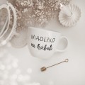 Biały Kubek Porcelanowy 1 litra - Motyw Wiaderka na Herbatę dla Miłośników Herbaty na Dzień Herbaty Kubek porcelanowy ze złotym zdobieniem Biały Kubek Porcelanowy 1 litra - Motyw Wiaderka na Herbatę dla Miłośników Herbaty