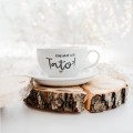 Biała filiżanka porcelanowa 250 ml ze spodkiem - motyw złotego serca z napisem Kocham cię tato dla taty na Dzień Ojca Biały filiżanka porcelanowa nadzwyczajnie.mom ze złotym sercem i napisem ze spodkiem - Kocham cię tato — 250 ml