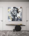 Bliskość 100x100  - obraz abstrakcja, sylwetka pary kobieta i mężczyzna, ręcznie malowany, biel, szarość i złoto 8d9dbab0-25ec-11f1-9e29-5d4f3100f9ae.jpeg