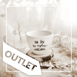 Kubek 500 ml - Nie śpię bo czytam! OUTLET