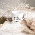 Biały Kubek Porcelanowy z Personalizacją 300 ml - Motyw Złotego Serca i Napis Super Ciocia z Imieniem dla Cioci na Każdą Okazję Biały kubek porcelanowy nadzwyczajnie.mom ze złotym zdobieniem i napisem Biały Kubek Porcelanowy z Personalizacją 300 ml -