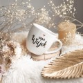 Biały kubek porcelanowy 300 ml - napis super wujek z motywem złotego serca na urodziny dla wujka Zbliżenie na złote zdobienie serca na białym kubku porcelanowym Super wujek nadzwyczajnie.mom
