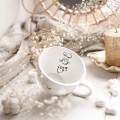 Biały Kubek Porcelanowy 500 ml - Grafika Trzech Małych Kotków dla Miłośnika Kotów na Urodziny Kubek porcelanowy ze złotym zdobieniem Biały Kubek Porcelanowy 500 ml - Grafika Trzech Małych Kotków dla Miłośnika Kotów