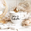 Biały kubek porcelanowy 1 litra - napis pora na herbatkę na urodziny dla miłośników herbaty Biały kubek porcelanowy nadzwyczajnie.mom ze złotym zdobieniem i napisem Kubek 1 litr - Pora na herbatkę