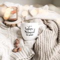 Biały kubek porcelanowy 300 ml - Złote serce i napis najlepszy mężczyzna na świecie na dzień mężczyzny dla mężczyzny Biały kubek ze złotym sercem nadzwyczajnie.mom Najlepszy mężczyzna na świecie — porcelana premium 300 ml