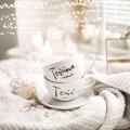 Biała filiżanka porcelanowa 250 ml ze spodkiem - napis teść idealny ze złotym sercem dla teścia na urodziny Personalizowany filiżanka porcelanowa ze złotym sercem jako idealny prezent — porcelana premium nadzwyczajnie.mom